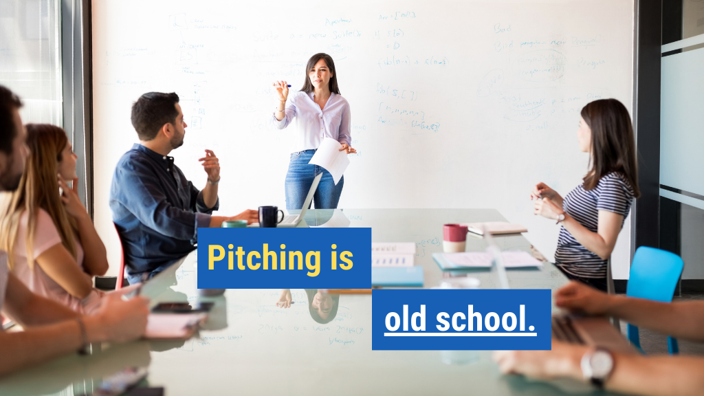 17. Pitching is old-school.