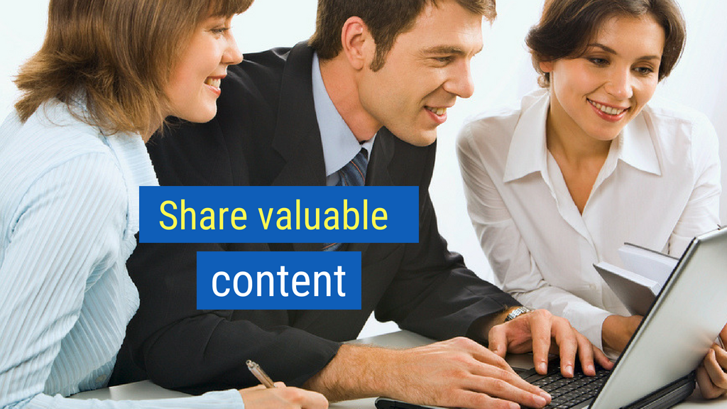 23. Share valuable content.