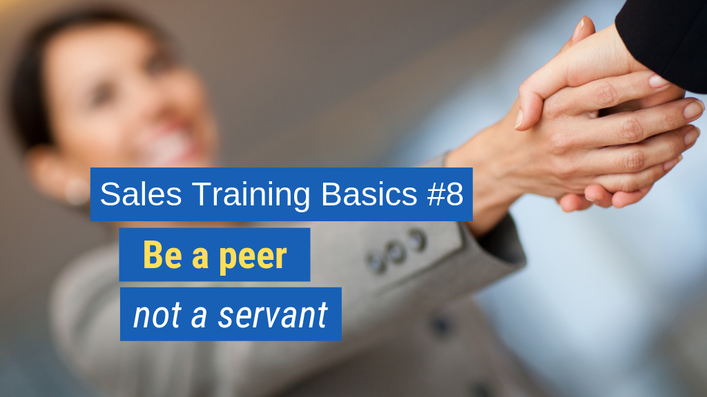 17. Be a peer, not a servant.