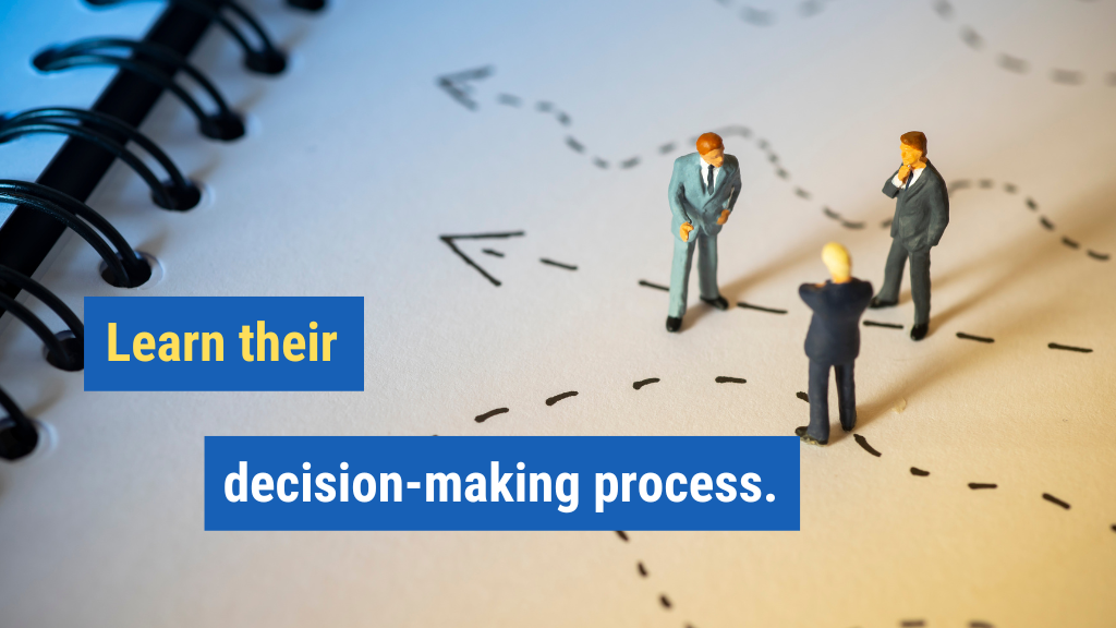 22. Learn their decision-making process.