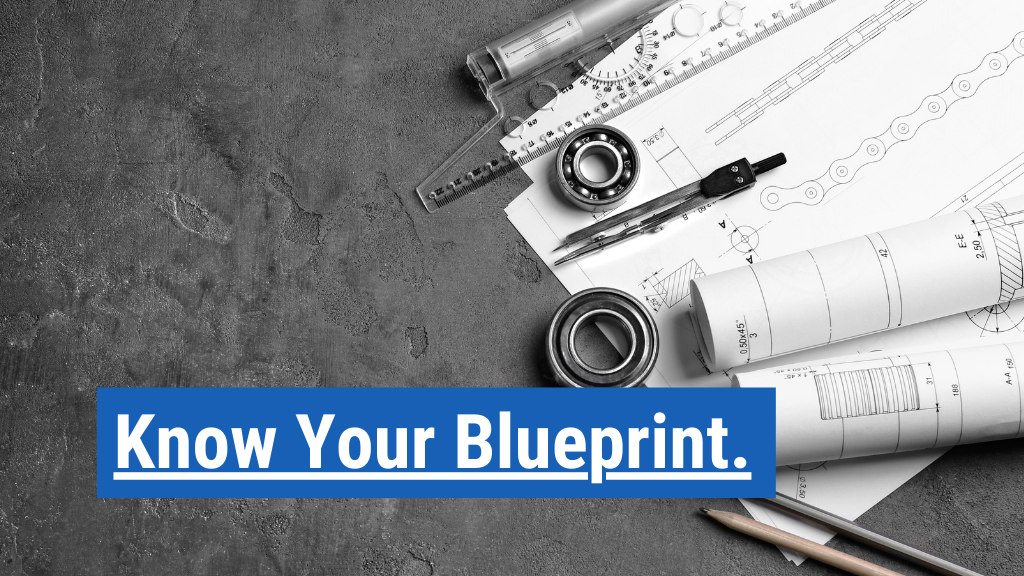 3. Know your blueprint.
