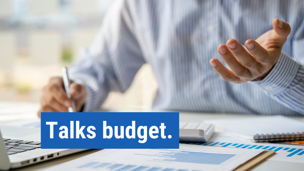 9. Talks budget.