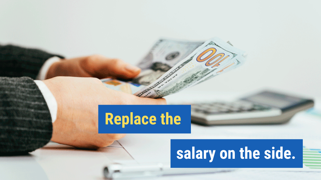 6. Replace the salary on the side.