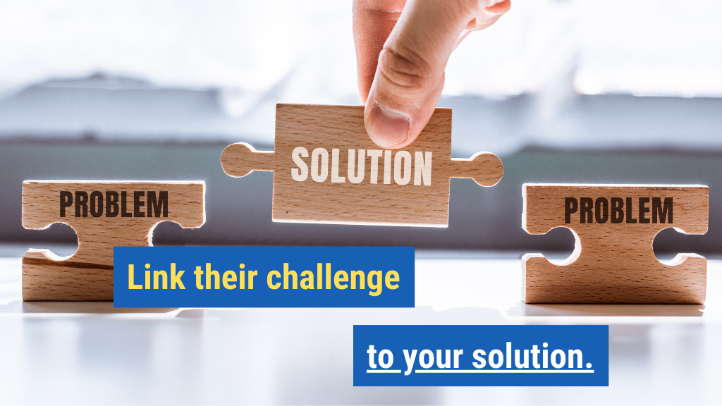 9. Link their challenge to your solution.