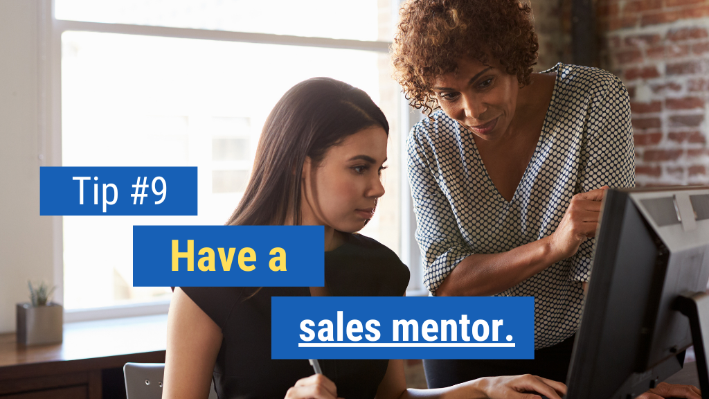 Basics of Sales Tip #9: Have a sales mentor.