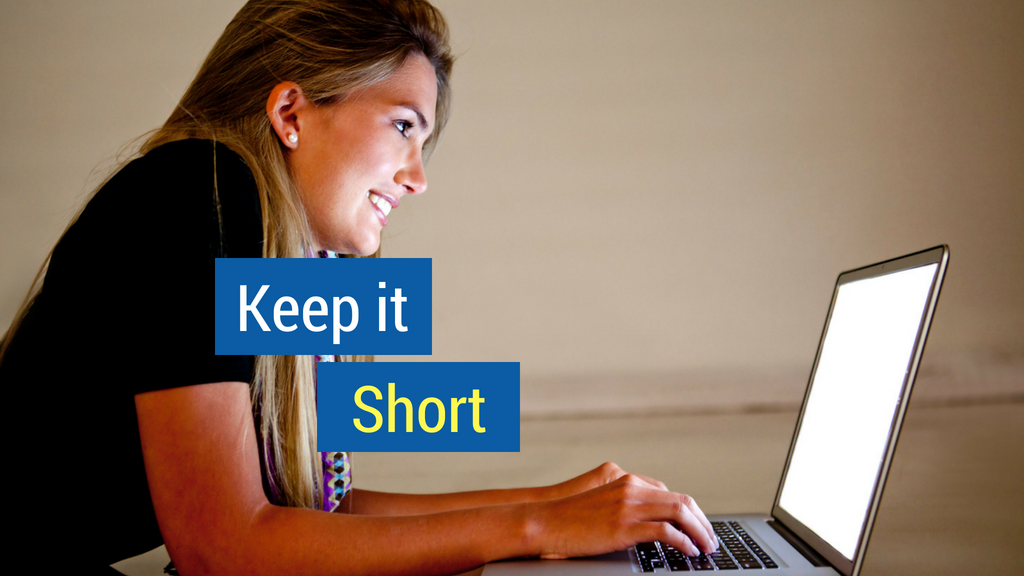 Email Prospecting Tips: keep it short