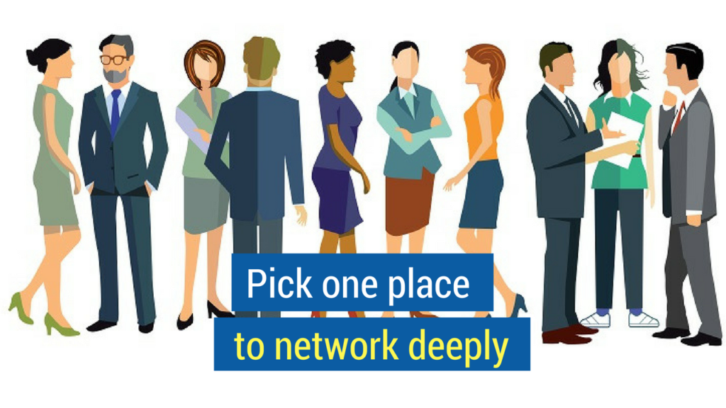Fill your Sales Funnel- Pick one place to network deeply