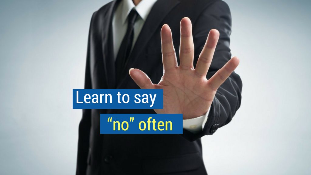 How to Be a Good Salesperson- learn to say no often