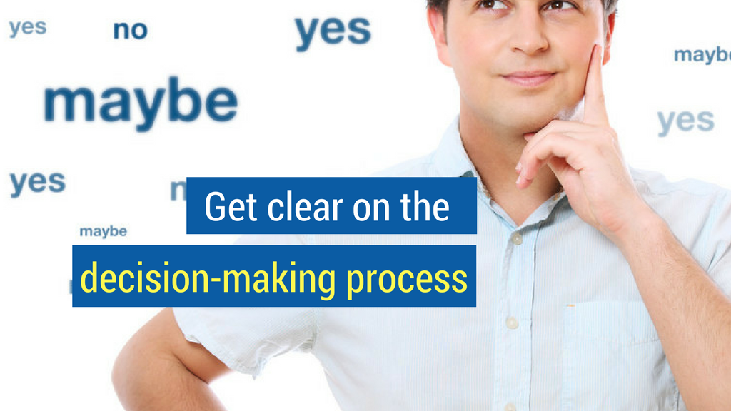 How to Sell to Large Companies Strategy #4: Get clear on the decision-making process.