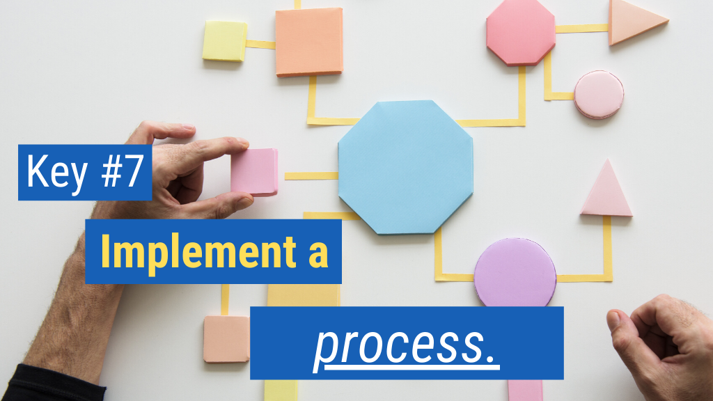 Key #7: Implement a process.