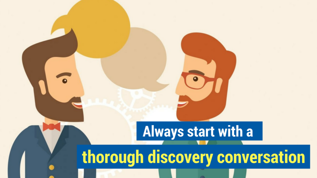 Sales Proposals- start with a thorough discovery conversation
