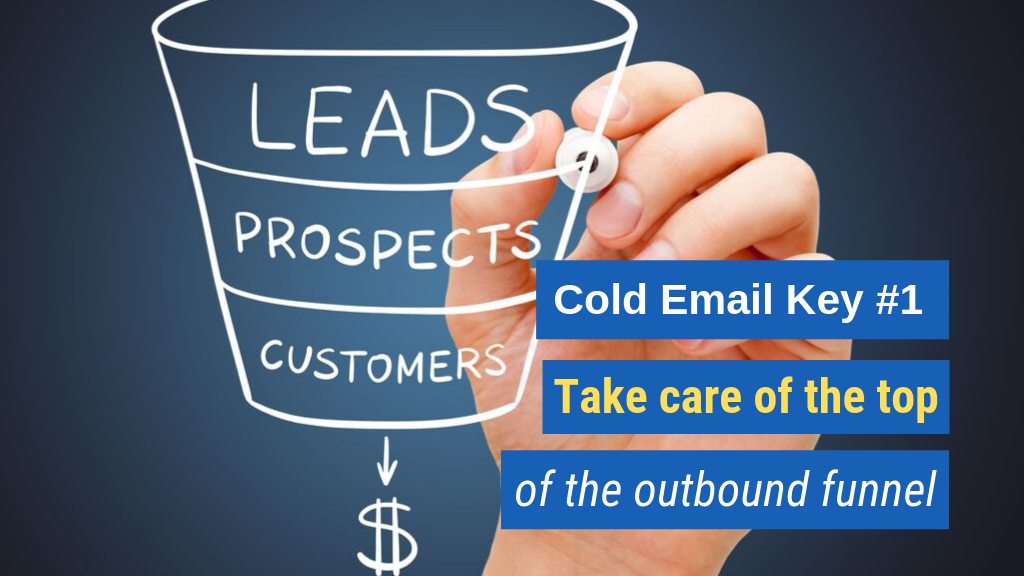 Cold Email Key #1: Take care of the top of the outbound funnel