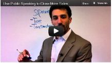 How to use public speaking to close more sales video