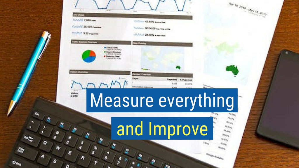 9. Measure everything and improve