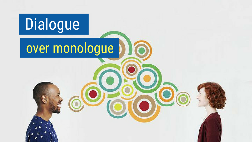 Sales Skills Tip #7: Dialogue over monologue.