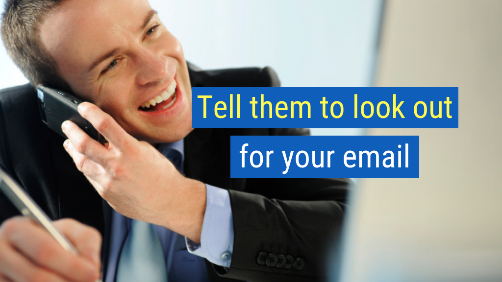 sales voicemail- tell them to look out for your email